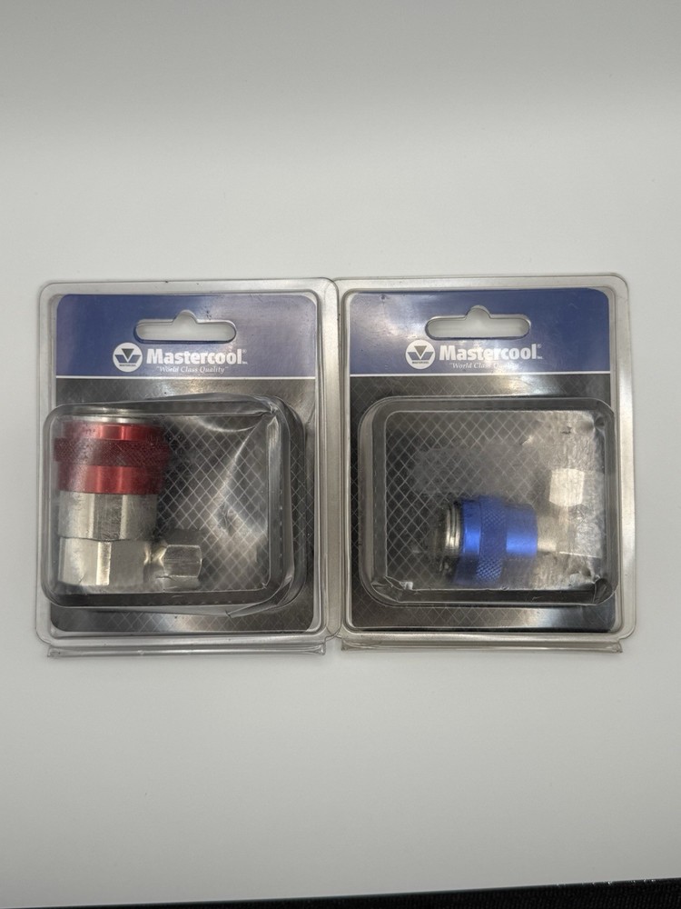 ❄️ Mastercool R1234yf Charging Coupler Set Red & Blue Hi/Low Side ❄️