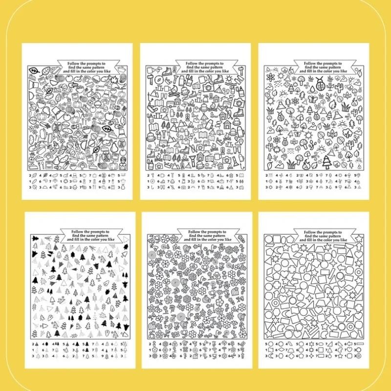 Interactive Hidden Objects Book | Find & Color Puzzle Educational Fun for Kids