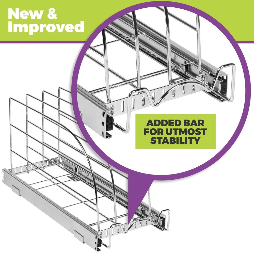 HOLDN’ STORAGE Pull Out Organizer for Bakeware, Cutting Board and Trays, A