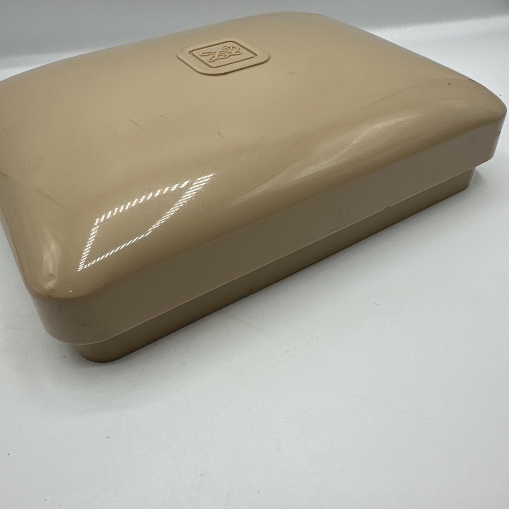 Estee Lauder EL Script Make-up Perfume Plastic Container Case Vintage