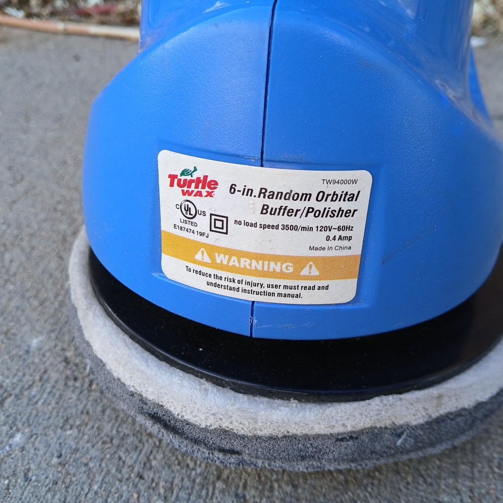 TurtleWax Double Insulated 6" Buffer Polisher System Model Orbital