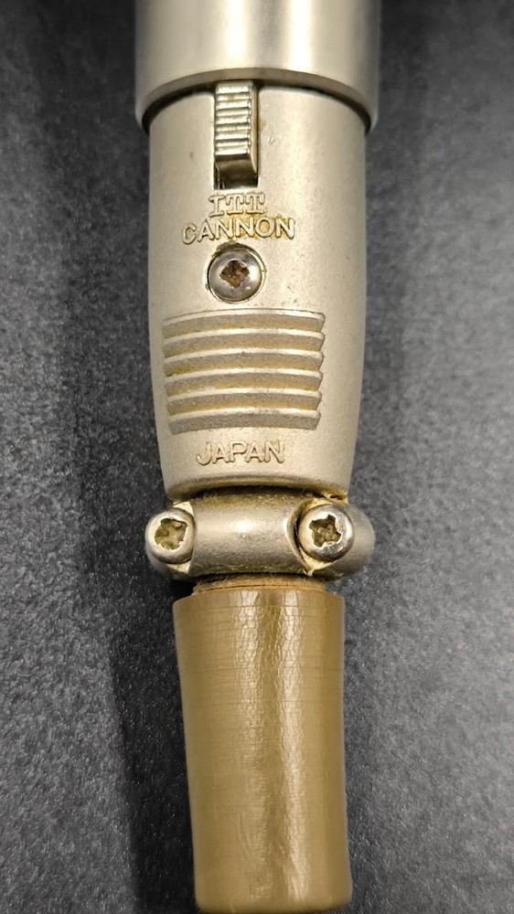 ITT Cannon Microphone Used Working Gold