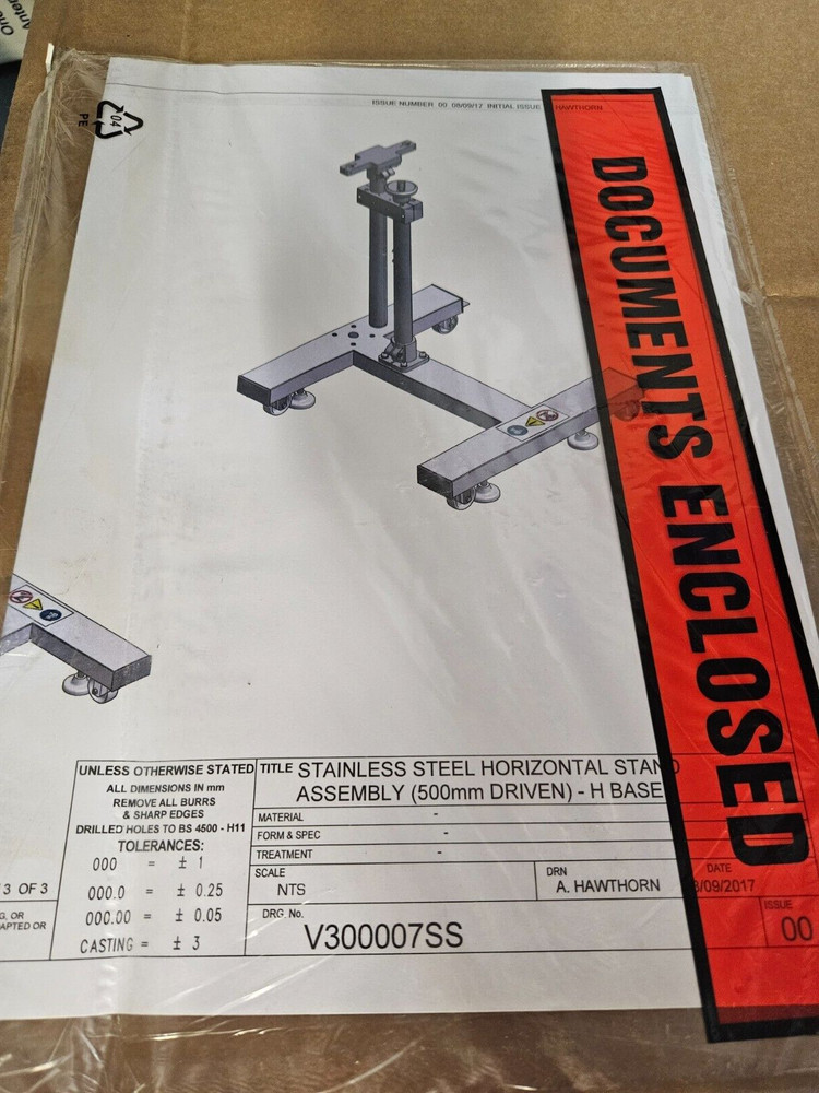 VIDEO JET	406796	Horizontal Stand Assy (500mm Driven)