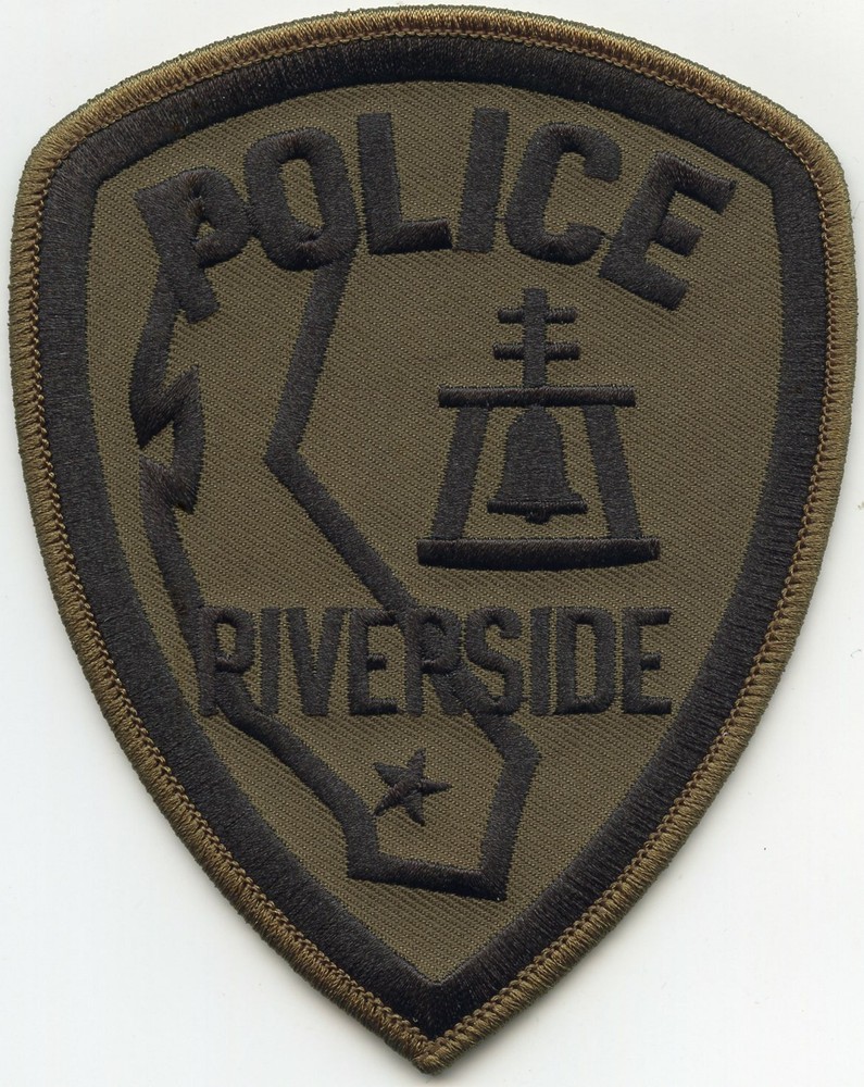 RIVERSIDE CALIFORNIA CA subdued POLICE PATCH