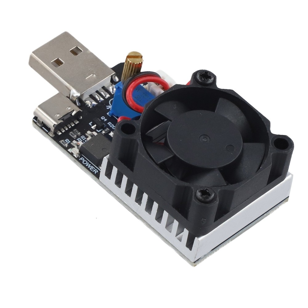 Constant Current Tester USB Electronic Load Intelligent Fan Control