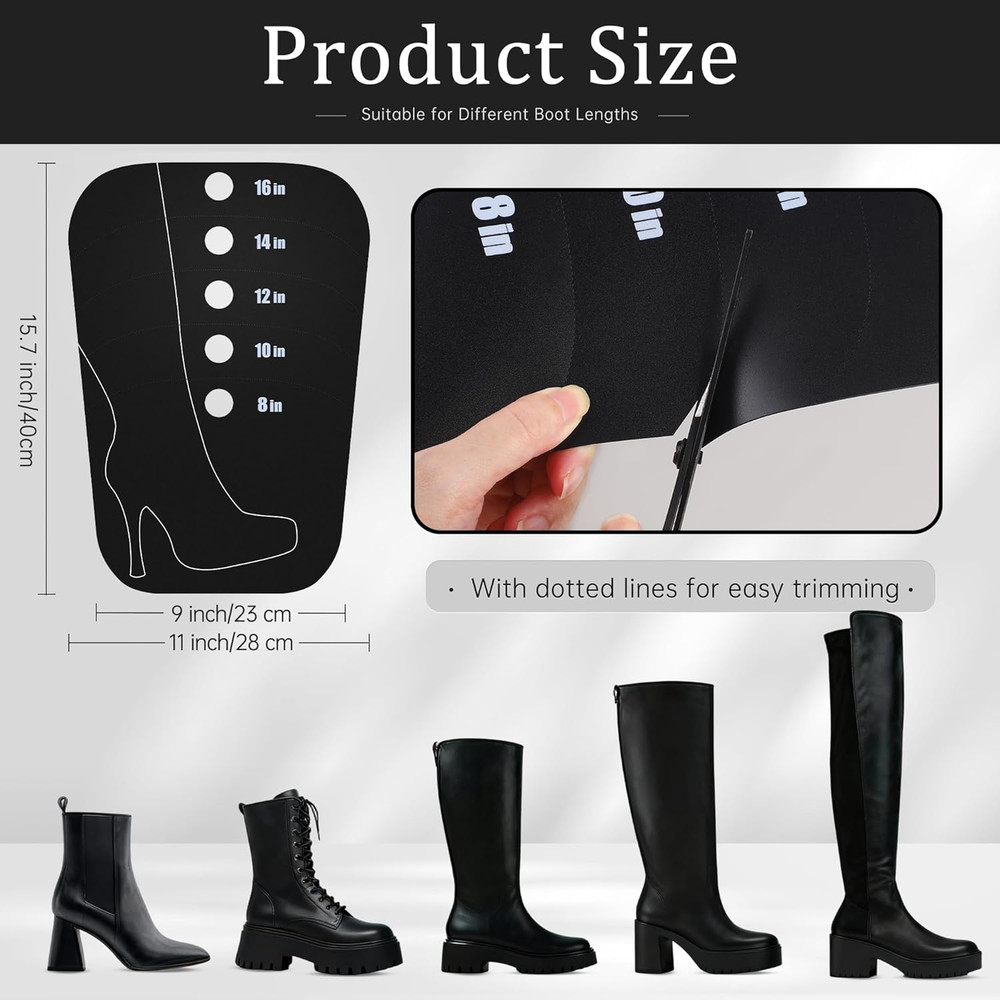 Boot Shaper Form Inserts, Tall Boot Support, Reusable Shoe Tree Shape Holder ...
