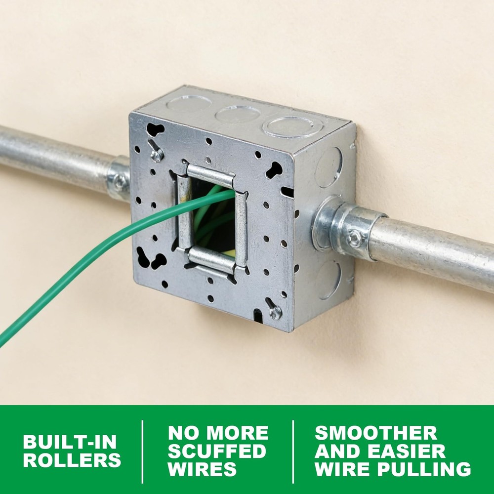 Universal Wire Pulling Tool - Durable Metal Wire Puller with Rollers, 4.7-Inch