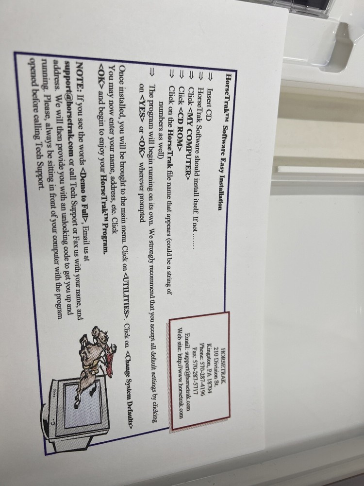 HorseTrak Horse Management Software Basic Edition