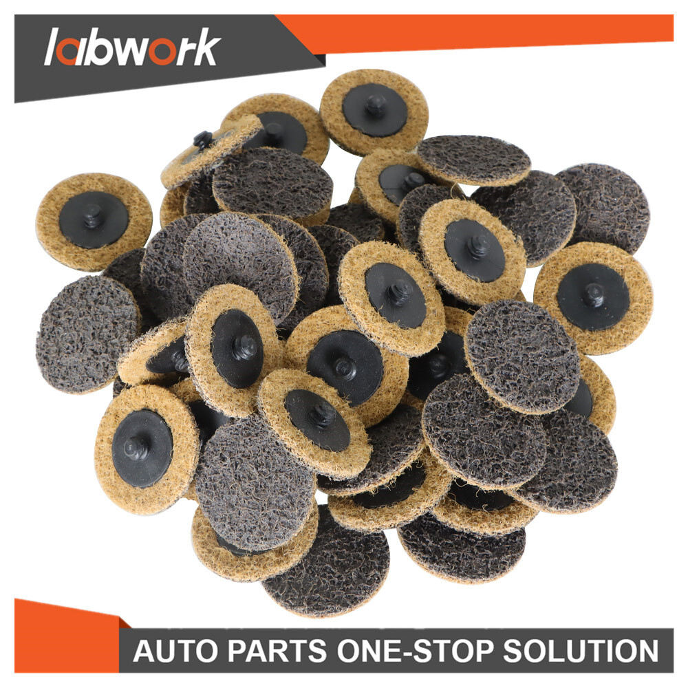 Labwork Coarse Surface Conditioning Discs Roll Lock Grinder Sanding Pad 50Pcs 2"