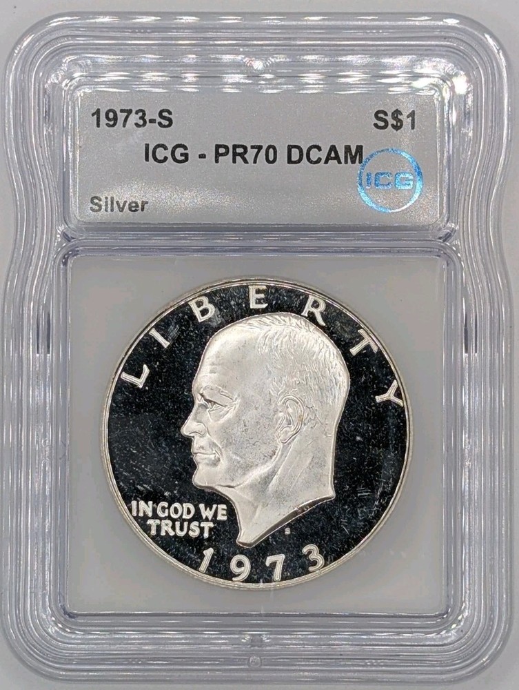 1973-S Eisenhower $1 Silver PR70 DCAM ICG