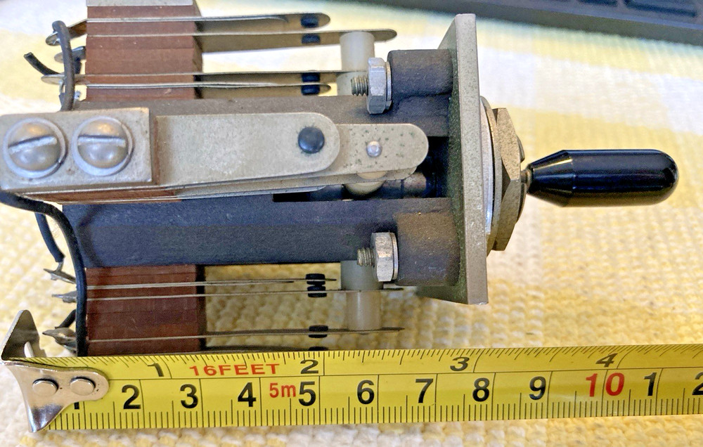 VINTAGE PANEL MOUNT 8 pole, 5 position ,non shorting, JOYSTICK LEVER SWITCH