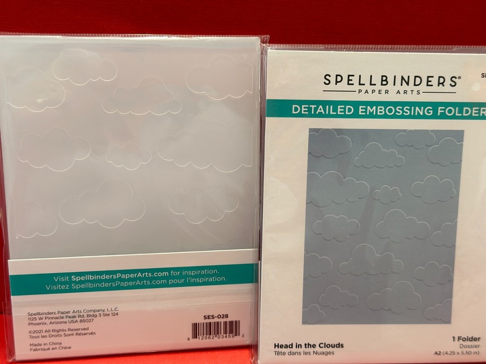 Spellbinders Clouds Embossing Folder-Open Road Head In The Clouds size A2