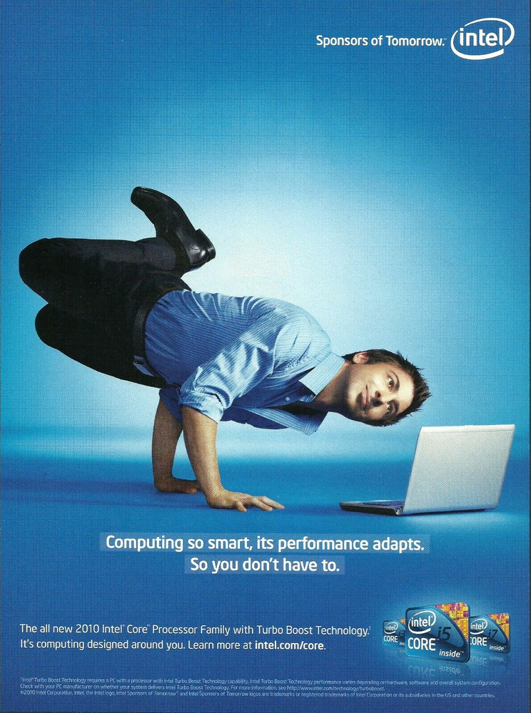 2010 Intel Core Processor Family Computer Tech Print AD Advertisement