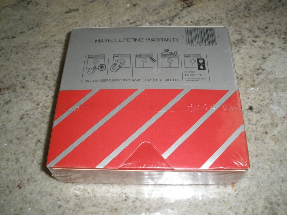 NEW SEALED MAXELL MINI FLOPPY DISK MD1-D (048)