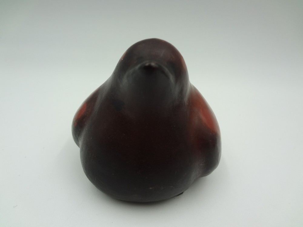 Chulucanas Peruvian Striped Bird Art Pottery - Ernesto V Sanchez