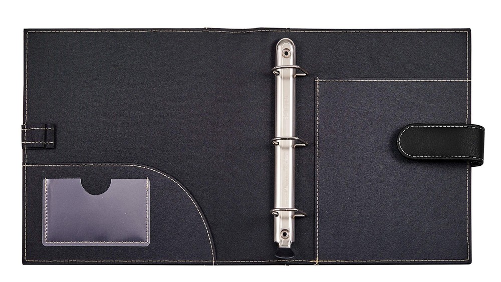 It's Academic Mini Executive Leather Portfolio Folder, 1" Ring Binder