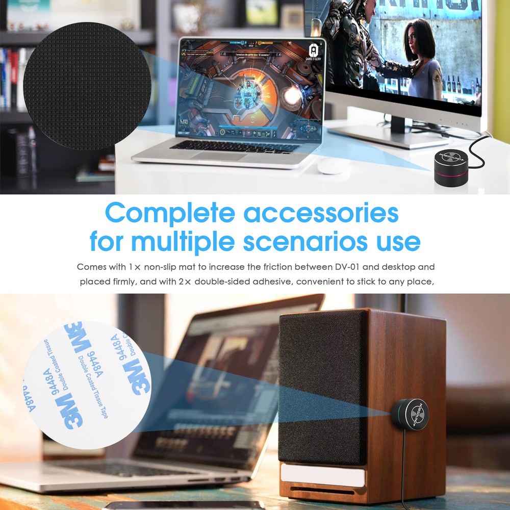 3.5mm/USB Volume Controller Knob for Speaker PC Desktop Lossless Audio Adjuster