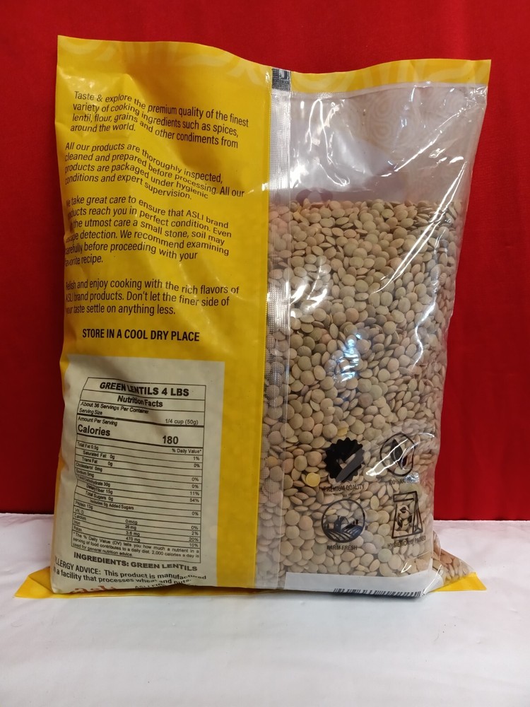 Green lentils 4 lbs