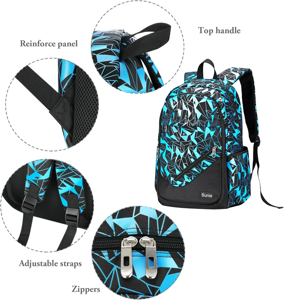 Large School Backpack for Boys Age 7-16 Elementary Middle High School