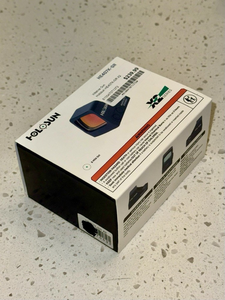 HOLOSUN HE407K-GR X2 Green Dot Reflex Sight