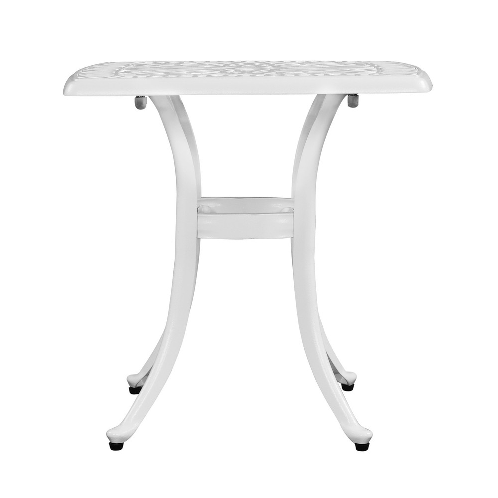 Outdoorr Cast Aluminum Square Table, End Table Side Table for Paio Backyard Pool