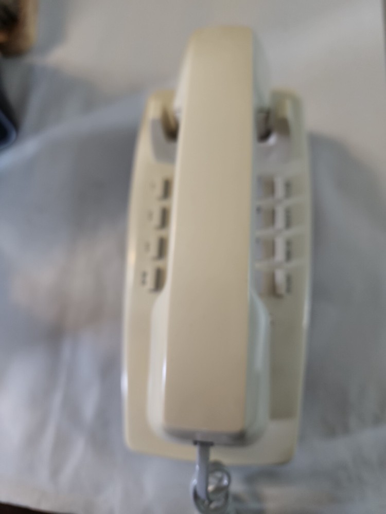 Bell Phone Basic Wall Phone with Visual Ringing Indicator 2554 Style Beige 51491