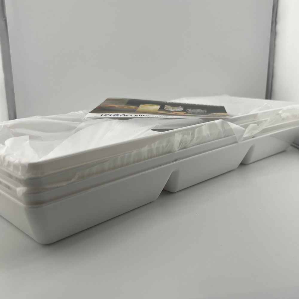 US Acrylic Serving/Snack Trays 4Pcs