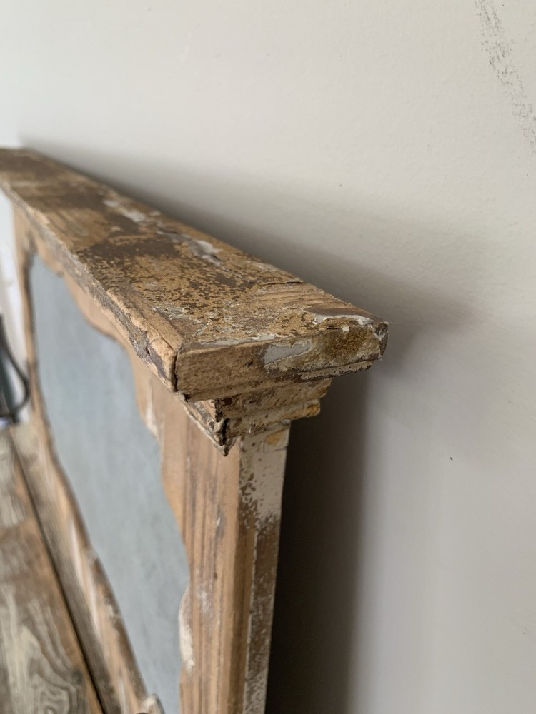 Wall Mount 27”x 16” Framed Galvanized Magnetic Board W/Hooks Rustic Distressed