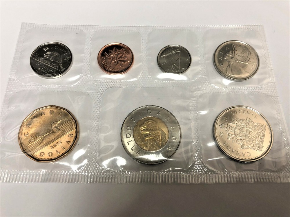 2012 Canada Prooflike PL regular edition 7 coin set >> LAST 2012 PENNY