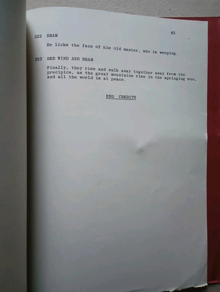 BRAM Unproduced Andrew Sinclair Movie Script