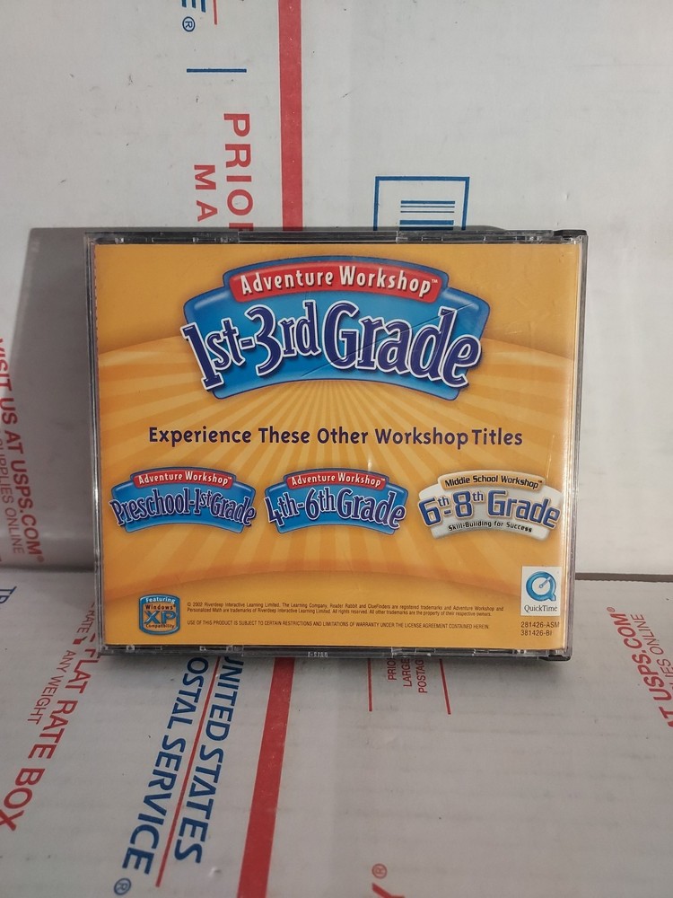 Adventure Workshop 1st-3rd Grade (CD-ROM Learning Company) 3-Disc -Set PC - #162