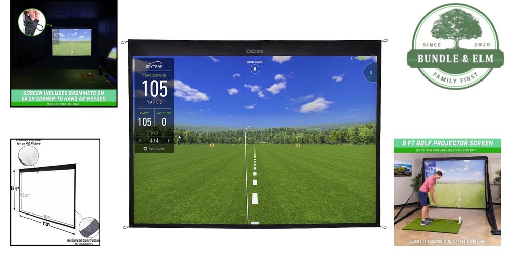 Versatile Golf Simulator Impact Screen - HD Performance for Home Entertainment