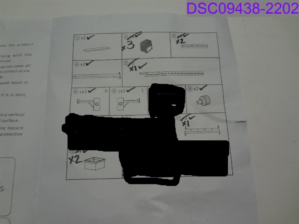 Incomplete Set Yaheetech Exercise Barbell Rack P/N 610200