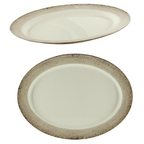 Thunder Group SD2121J 21" x 15" Jazz Melamine Oval Platter