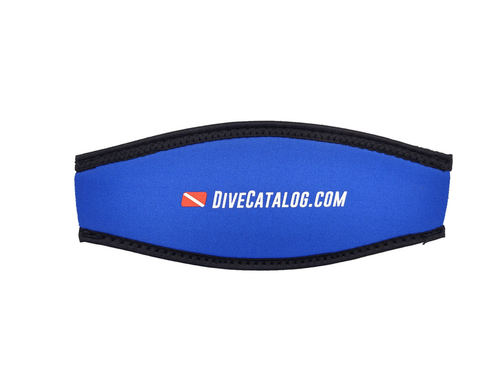 DiveCatalog.com Neoprene Mask Strap Cover for Dive Masks - Blue