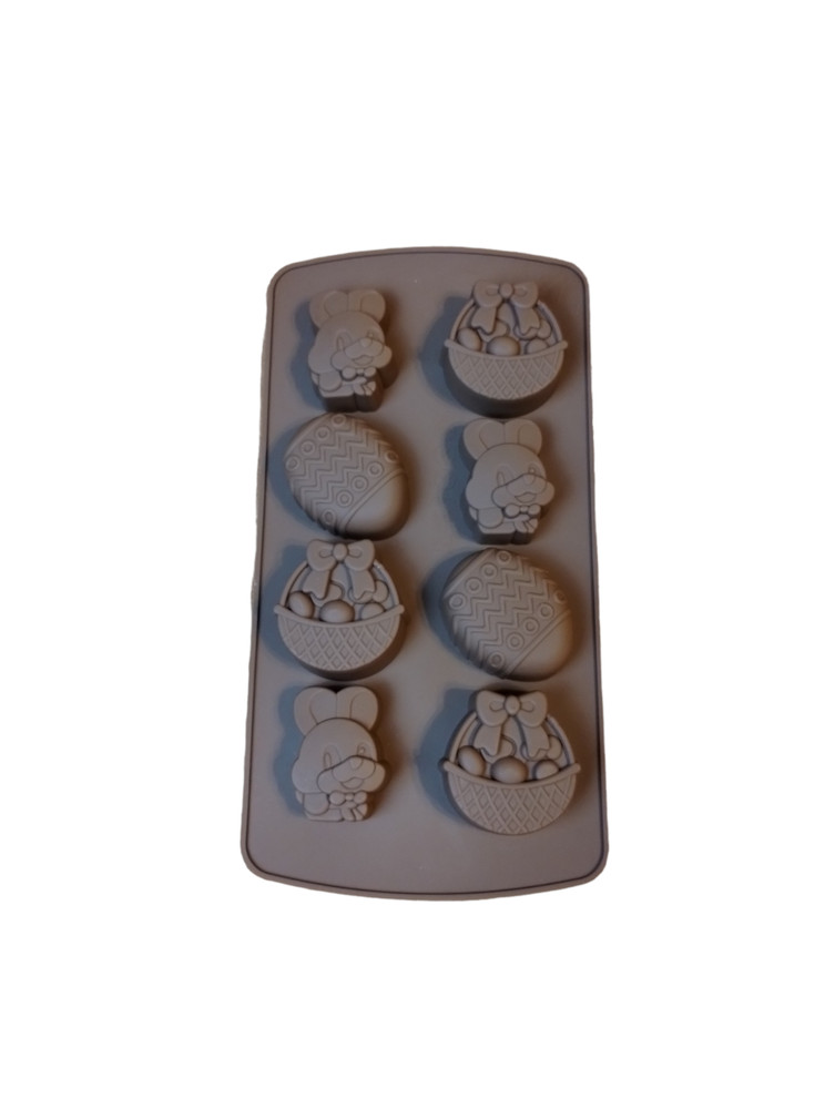Silicone Easter Bunny and Eggs Chocolate Candy Molds - 2 Pack