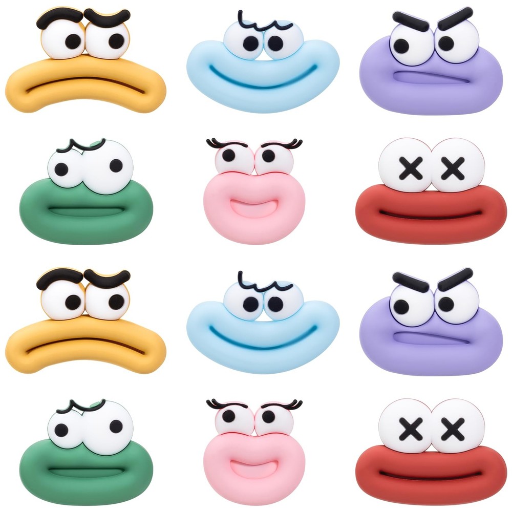 12 Pack 3D Rubber Fridge Magnets Cute Strong Decorative Kitchen Office School