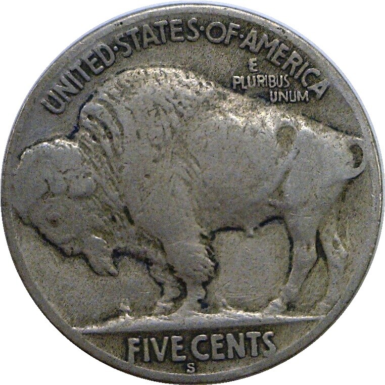 1918-S 5C Buffalo Nickel Fine