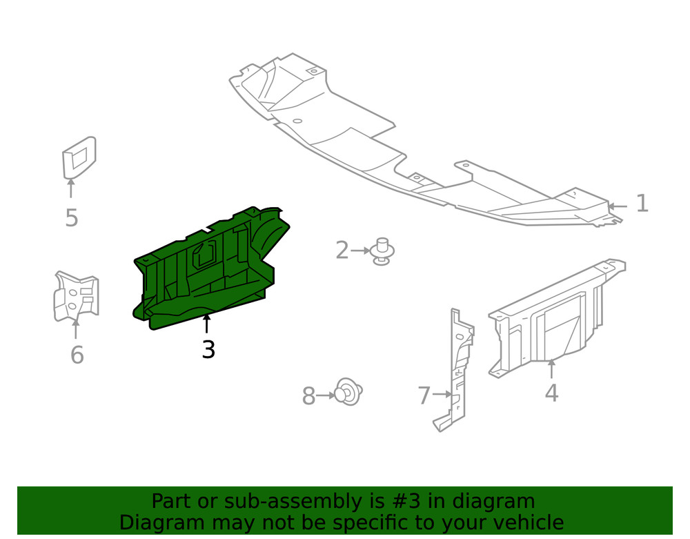 Genuine Mitsubishi Side Shield 5251A854