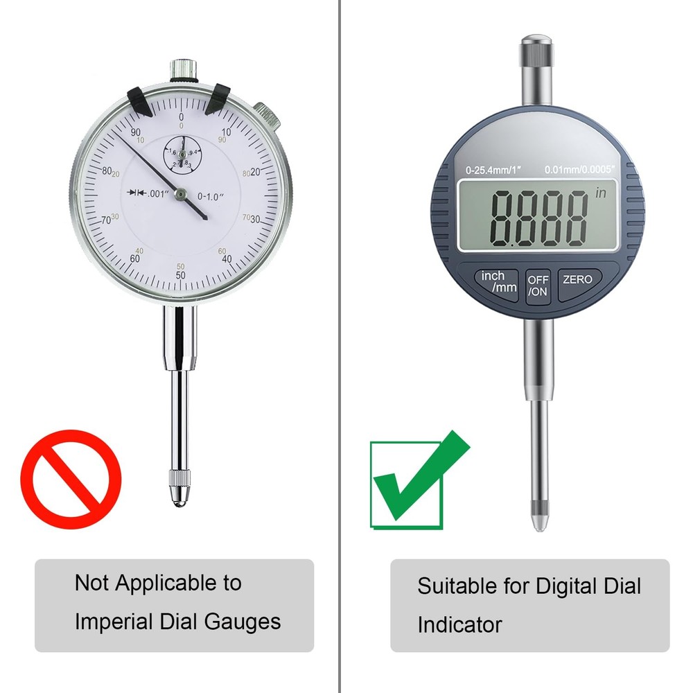 Dial Indicator Extension Set - Metric Dial Indicators Tips 22 Pieces for Prec