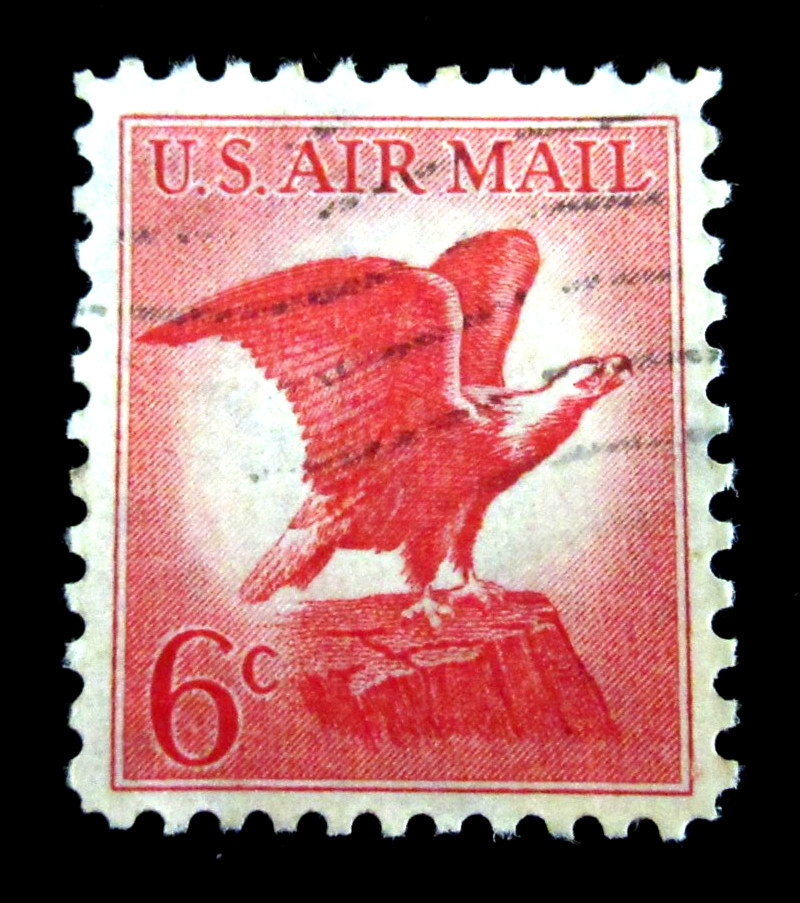US Air Mail Stamp Scott C67 Bold Eagle 6 Cent 1963 Used