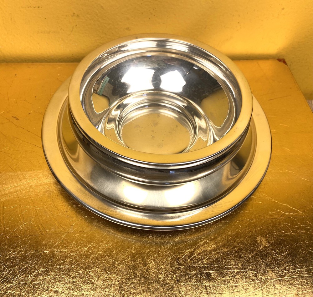 Cartier Sterling Silver Bowl And Dish