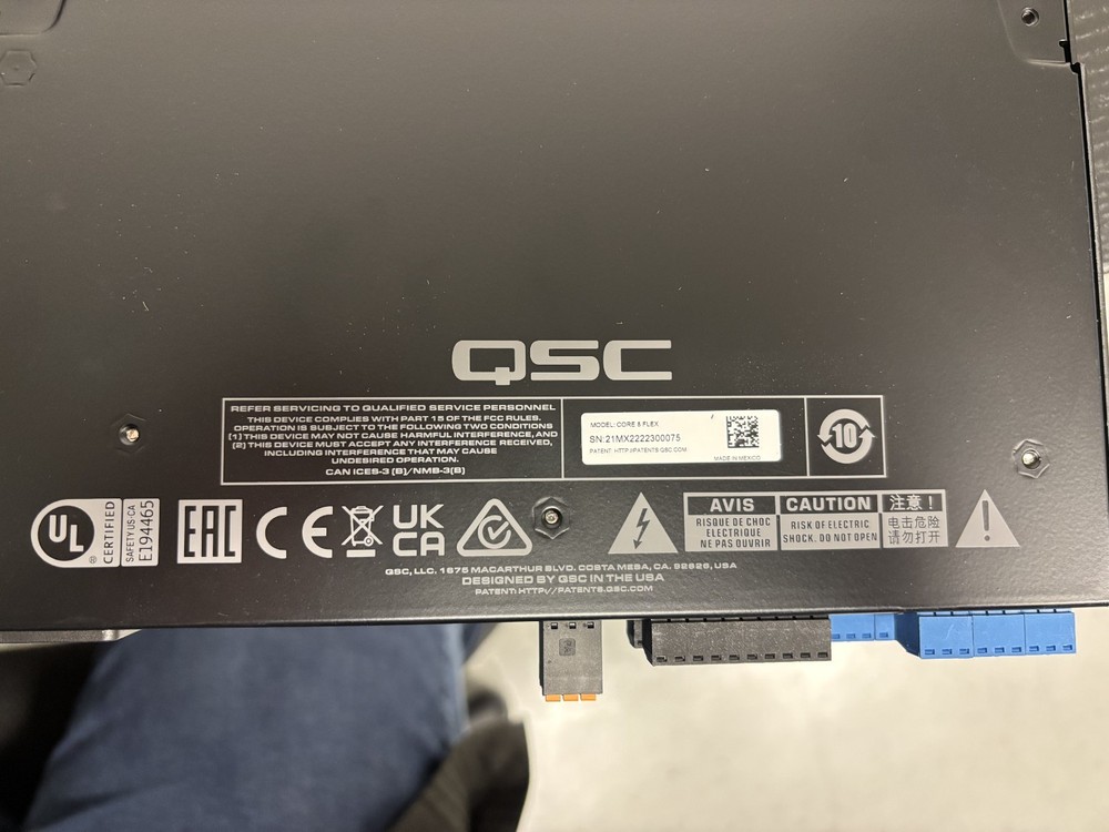 QSC Q-SYS Core 8 Flex Audio DSP Processor Enterprise AV Controller