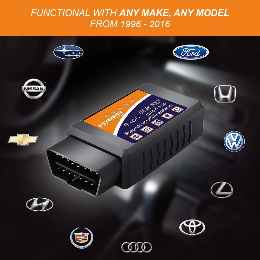 KOBRA OBD2 Scanner: Diagnose 3000 Codes & Clear Check Engine Light - Risk-Free!