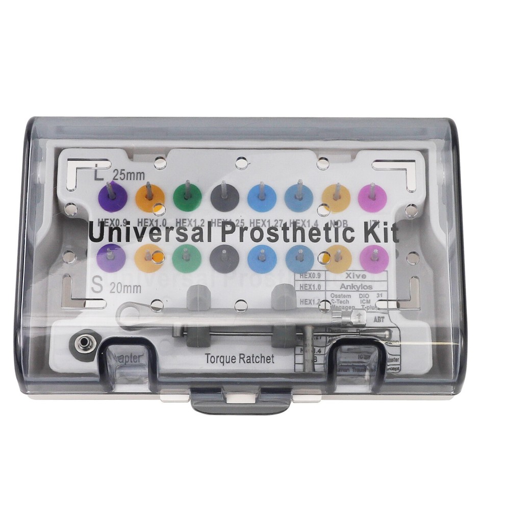 Dental Universal Instrument Prosthetic Restoration Pin Driver Tool Kit