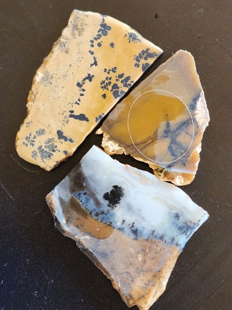 Dendritic Patterned Lapidary Slabs