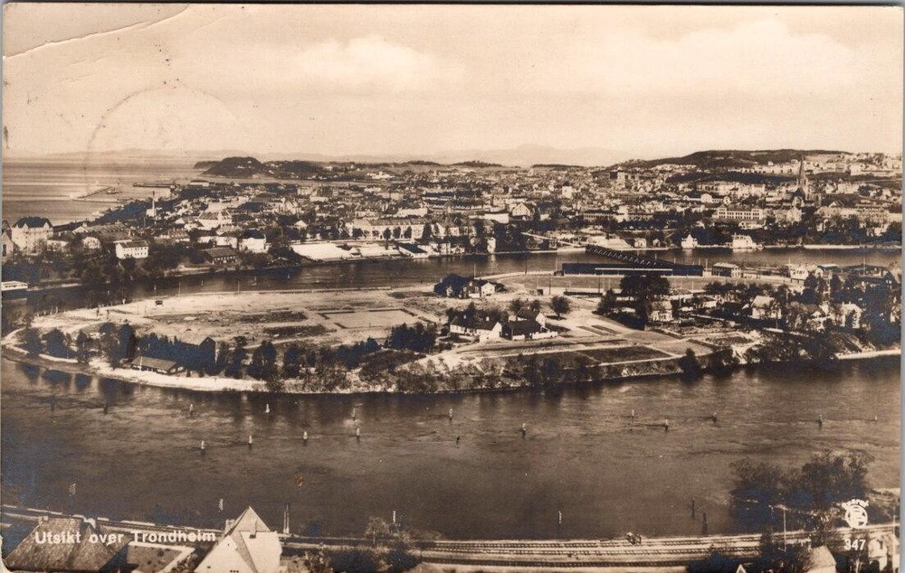 Norway 1931 Trondheim Postcard - J16936