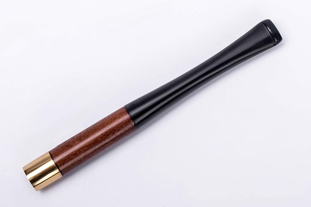 Dr. Watson - 3.9" Short Wooden Cigarette Holder, fits Regular Cigarettes