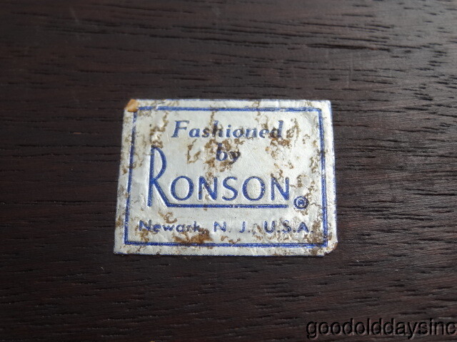 Rare Ronson Crown Cigarette Box Matches the Famous Table Lighter