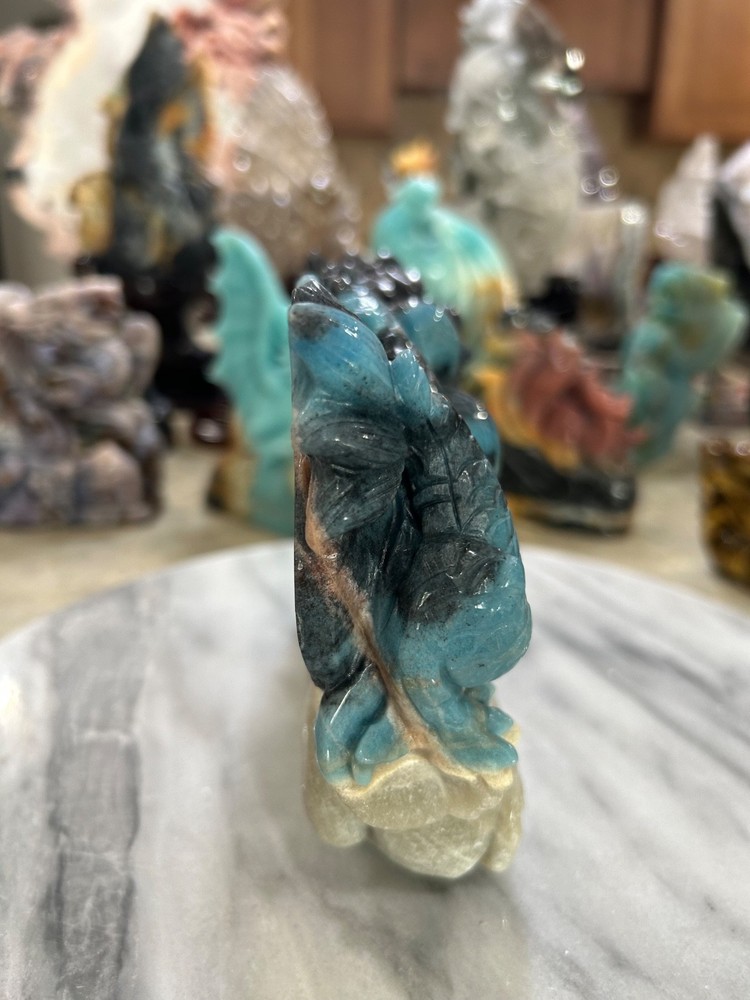 Trolleite Dragon hand carved